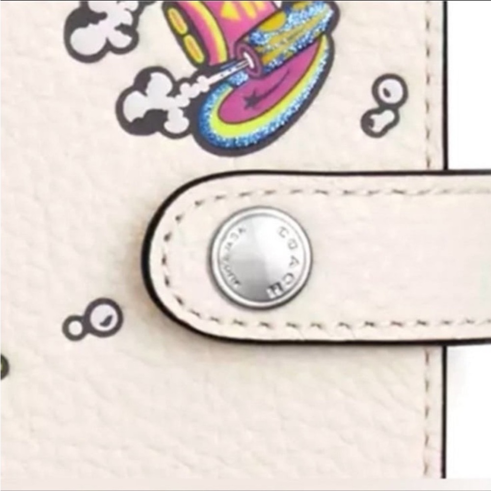 NWT 🚀 Coach LIMITED EDITION Genuine Leather Notebook • Embossed Sparkle Rocket - Picture 3 of 8